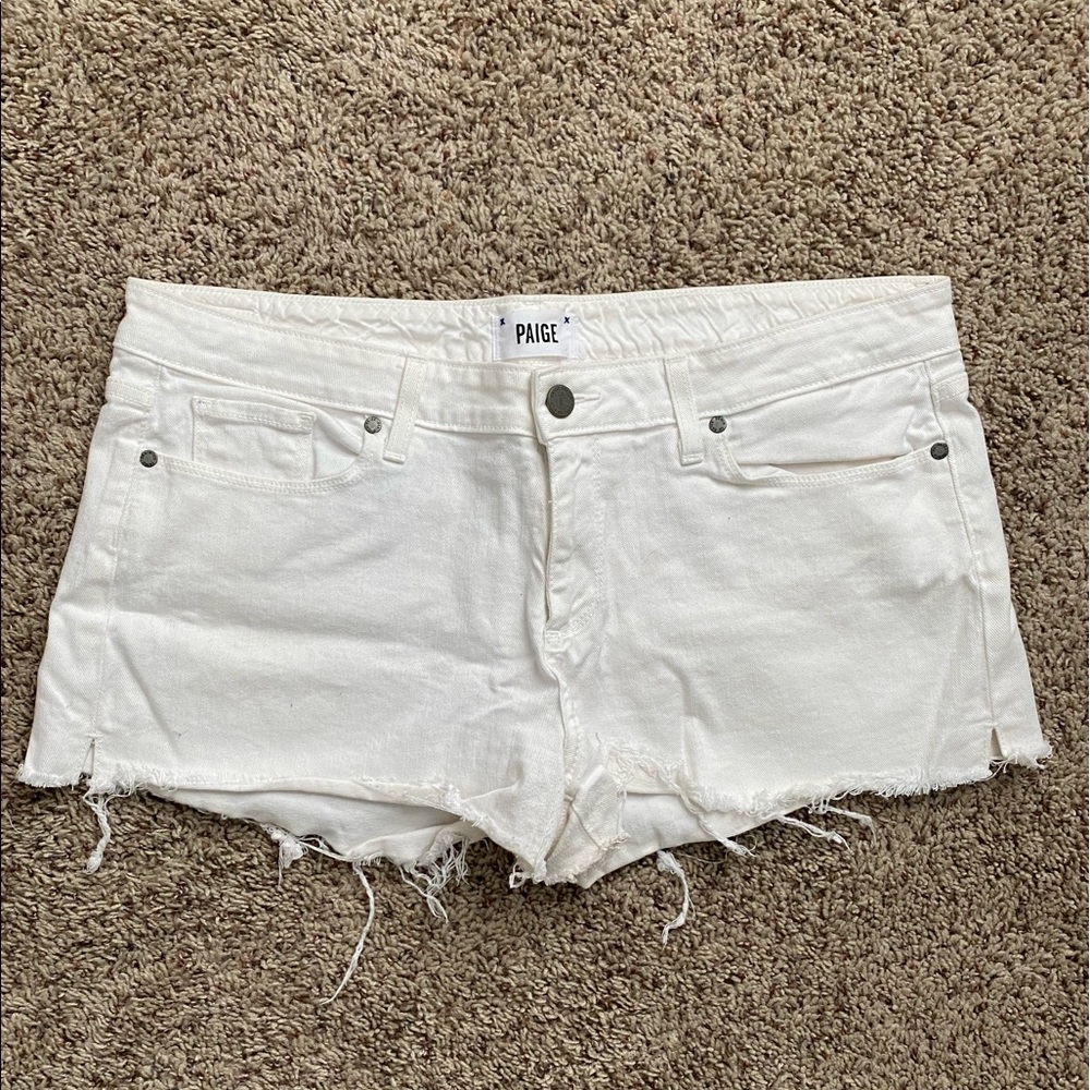 Paige White Jean Shorts